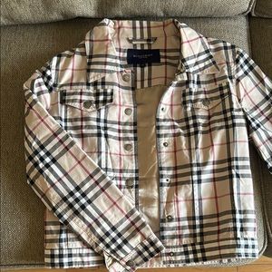 Burberry Checkered Jacket - Black, White, and Tan